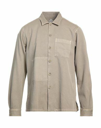 Xacus Man Shirt Khaki Cotton, Wool Cover