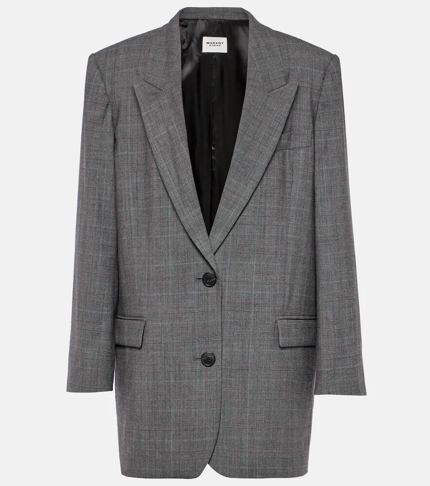 Marant Etoile Precious checked wool blazer Cover