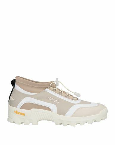 Ganni Woman Sneakers Beige Textile fibers Cover