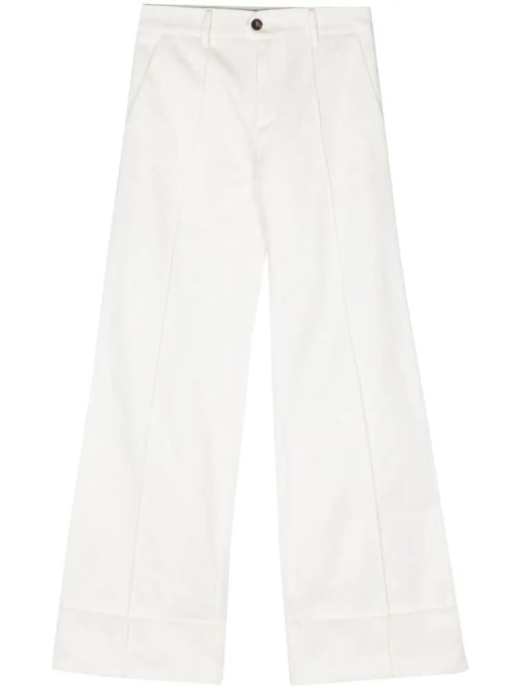 Société Anonyme Overleaps straight-leg trousers - White Cover