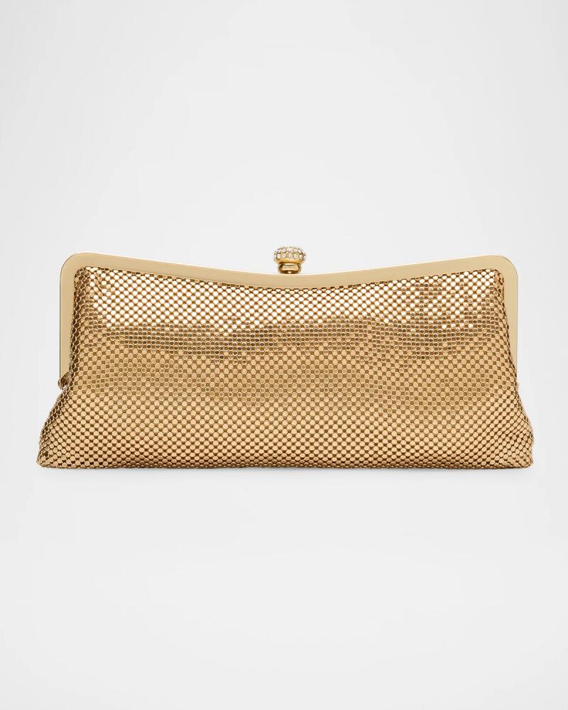 Whiting & Davis Mesh Brass Evening Clutch Bag Cover