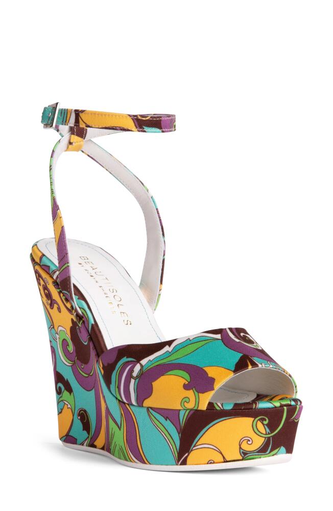 BEAUTIISOLES Niagara Platform Wedge Sandal in Purple Cover