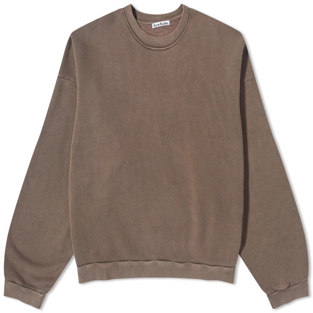 Acne Studios Men's Fester Vintage Crew Sweat in Dark Brown Cover