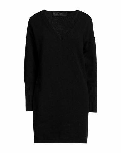 Federica Tosi Woman Sweater Black Wool, Cashmere Cover