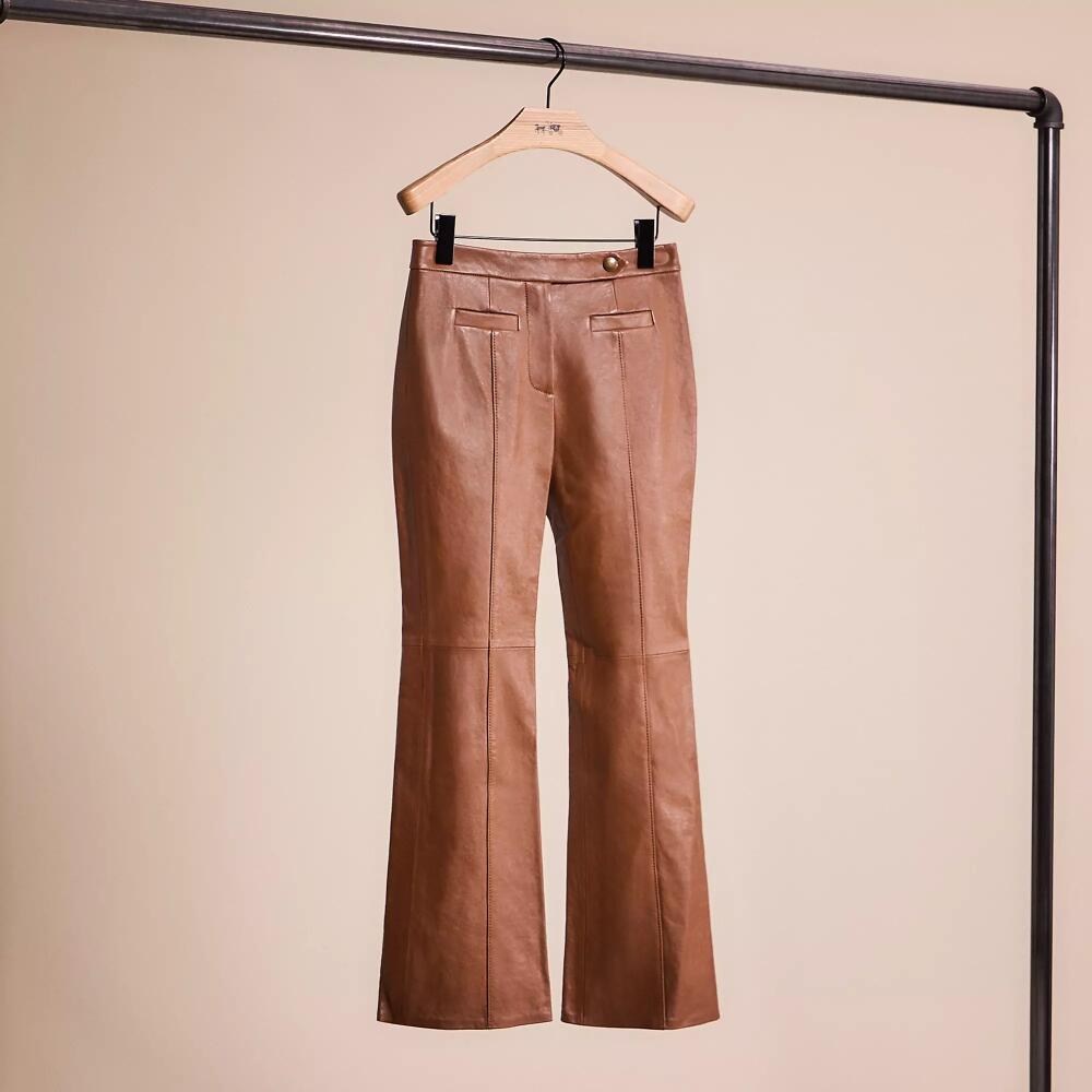 Coach Restored Leather Flare Trousers Cover