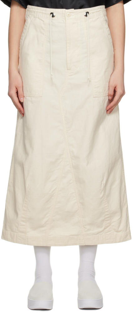 NEEDLES White String Fatigue Midi Skirt Cover