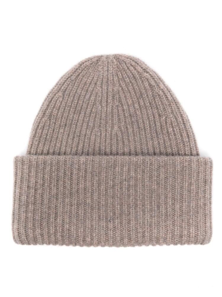 Eric Bompard ribbed beanie - Neutrals Cover