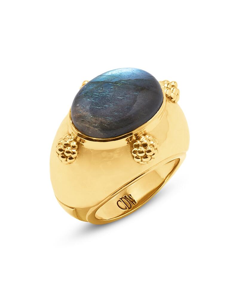 Capucine De Wulf Cleopatra Oval Labradorite Ring Cover