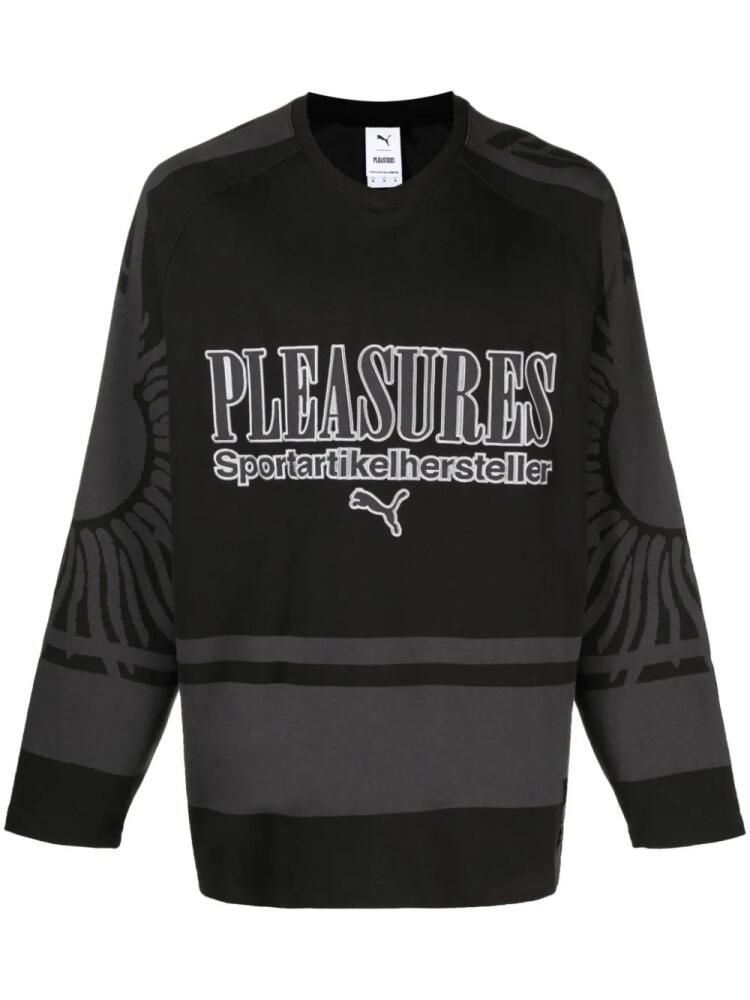 PUMA x PLEASURES cotton hockey jersey - Black Cover