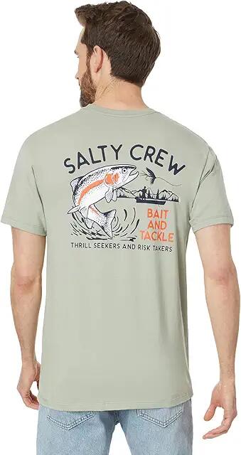 Salty Crew Fly Trap Premium Short Sleeve Tee (Dusty Sage) Men's Clothing Cover