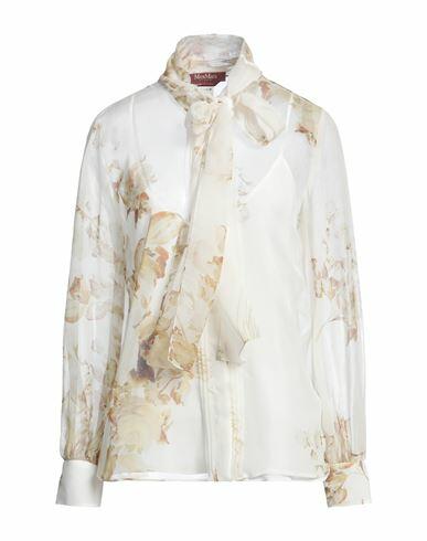 Max Mara Studio Woman Shirt Off white Silk Cover