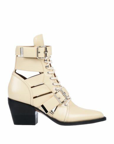 Chloé Woman Ankle boots Beige Soft Leather Cover