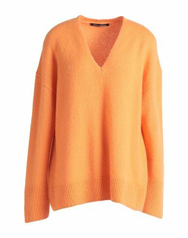 Iris Von Arnim Woman Sweater Orange Cashmere, Silk Cover