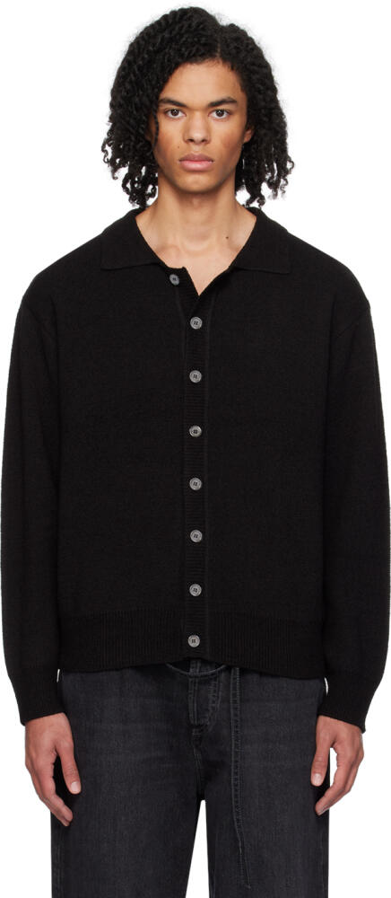 Dunst Black Spread Collar Cardigan Cover