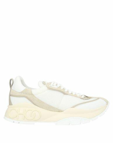 Jimmy Choo Woman Sneakers Beige Soft Leather, Rubber Cover