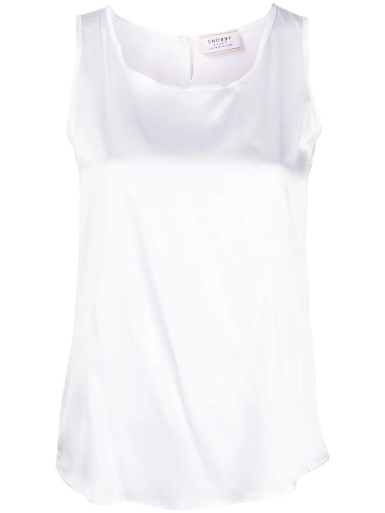 Wild Cashmere sleeveless silk blouse - White Cover