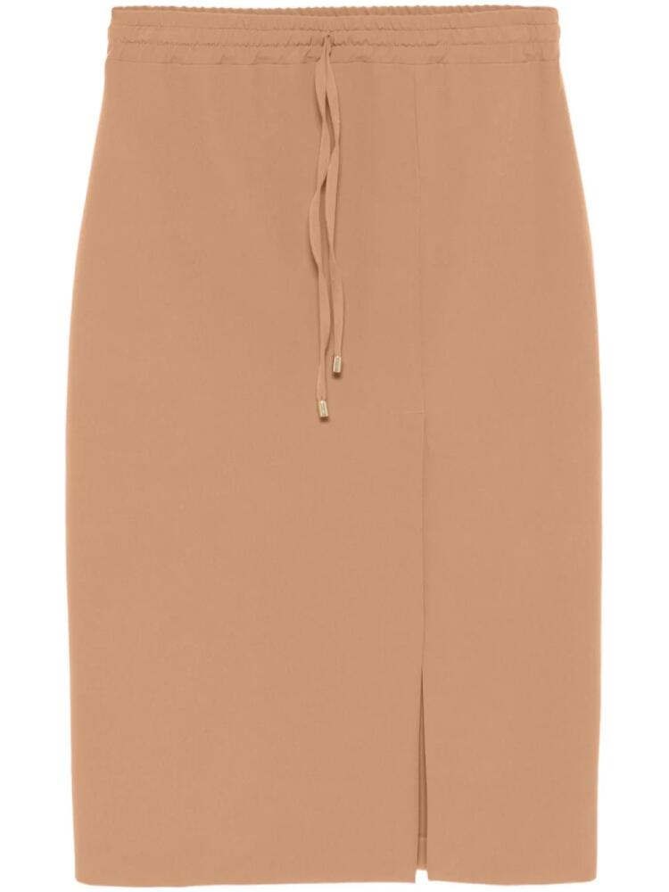 ERMANNO FIRENZE drawstring midi skirt - Brown Cover