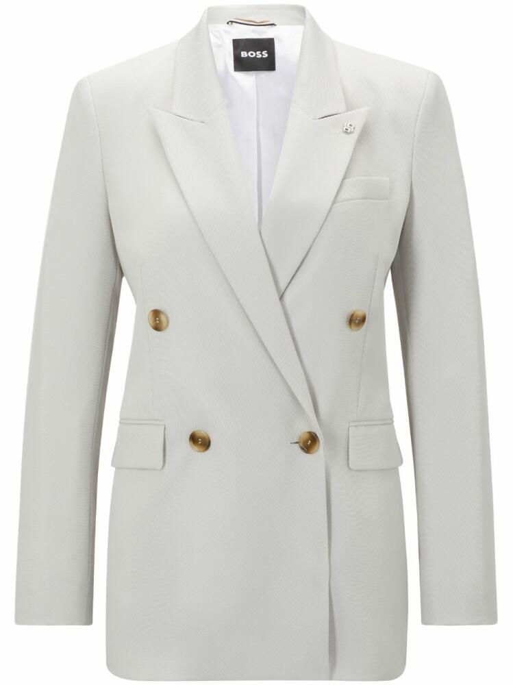 BOSS Jaleto double-breasted blazer - Neutrals Cover