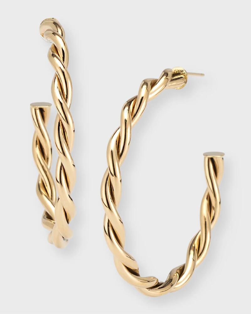 Kastel Jewelry 14k Mykonos Twist Hoop Earrings Cover