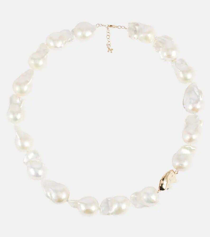 Mateo Baroque pearl 14kt gold necklace with diamonds Cover