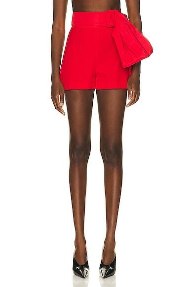 Alexander McQueen Bow Short in Red Cover