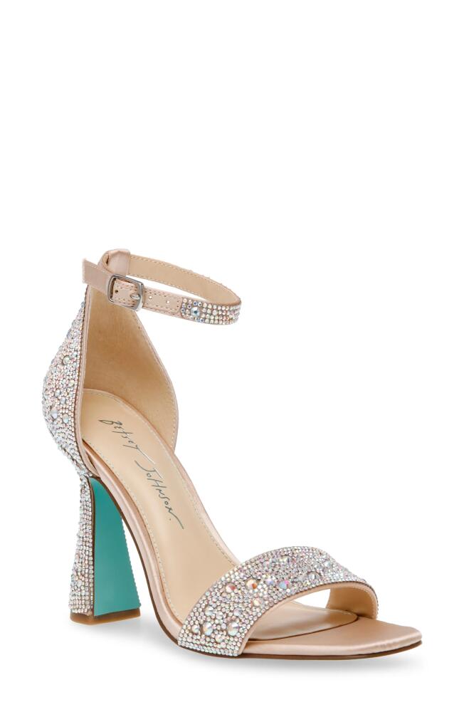 Betsey Johnson Dani Ankle Strap Sandal in Rhinestone Cover