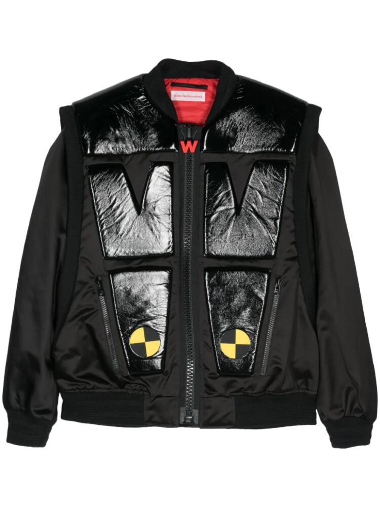 Walter Van Beirendonck Crash padded bomber jacket - Black Cover