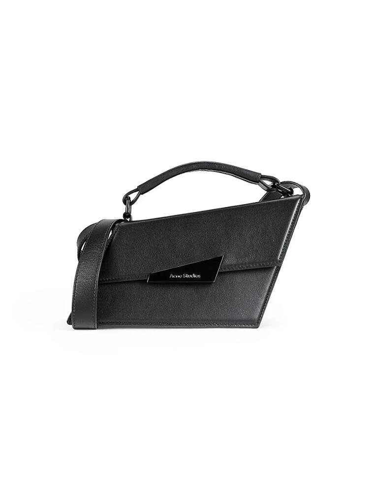 Acne Studios Women's Mini Distortion Leather Crossbody Bag - Black Cover