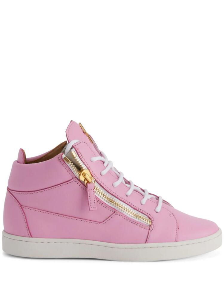 Giuseppe Zanotti Kriss leather sneakers - Pink Cover