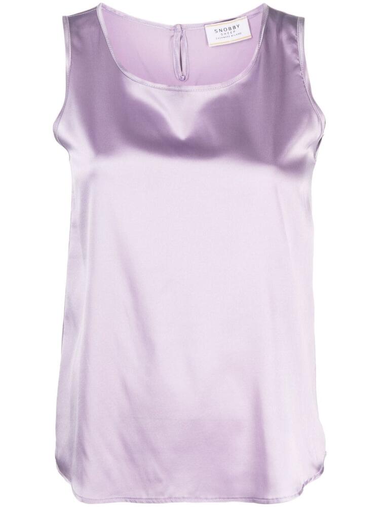 Wild Cashmere sleeveless silk blouse - Purple Cover