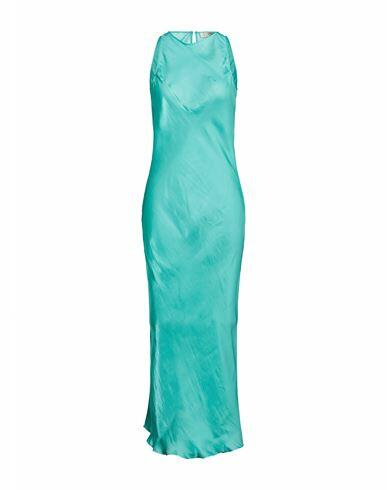 Jucca Woman Maxi dress Turquoise Polyester Cover