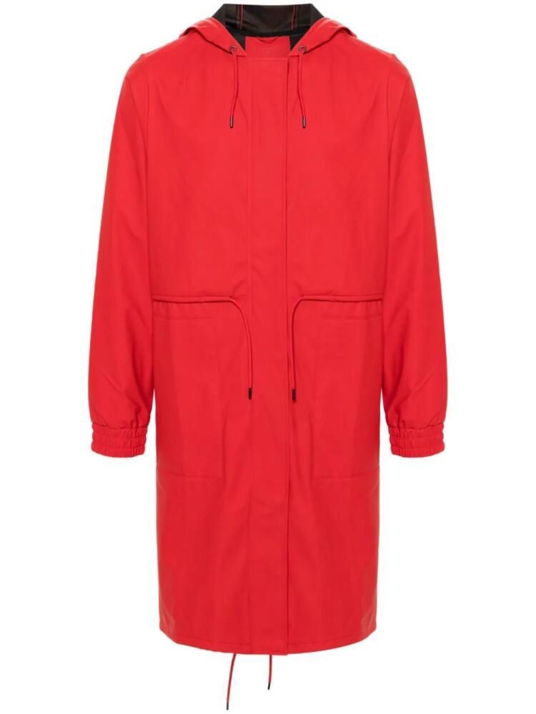 Rains String W midi parka - Red Cover