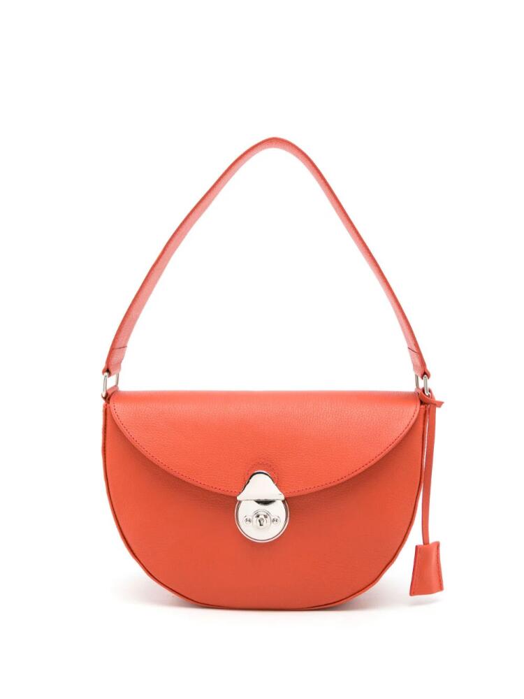 Sarah Chofakian Alexandrine logo-print shoulder bag - Orange Cover