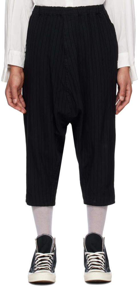 Black Comme des Garçons Black Striped Trousers Cover