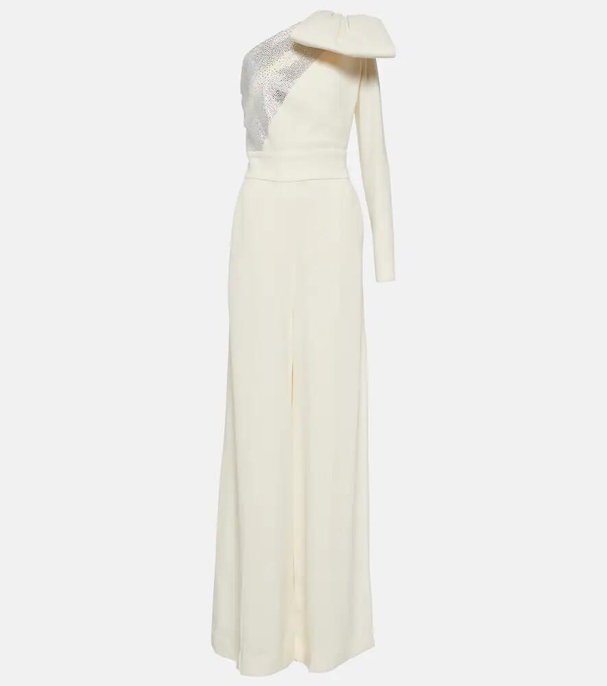 Elie Saab Embellished one-shoulder jumpsuit Cover