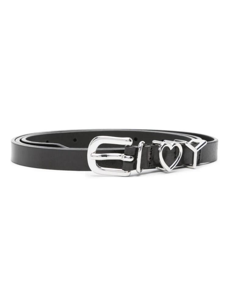 Y/Project Y heart leather belt - Black Cover