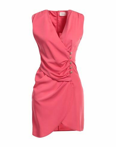 Vicolo Woman Mini dress Coral Polyester, Elastane Cover