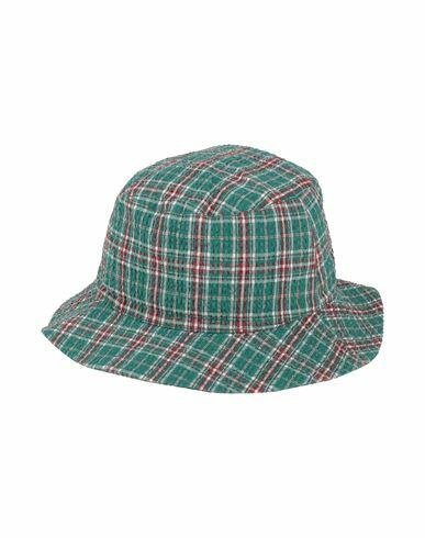 Borsalino Man Hat Emerald green Cotton, Elastane Cover