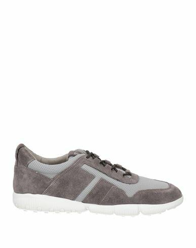 Tod's Man Sneakers Grey Soft Leather, Textile fibers Cover