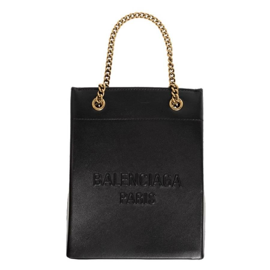 Balenciaga Black Logo Embossed Tote Bag Cover