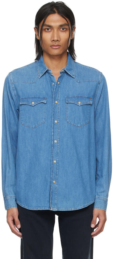 Nudie Jeans Blue George Denim Shirt Cover