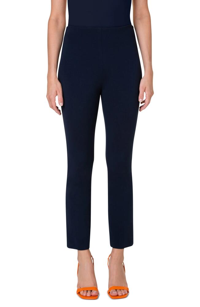 Akris punto Cindy Bootcut Jersey Pants in Navy Cover