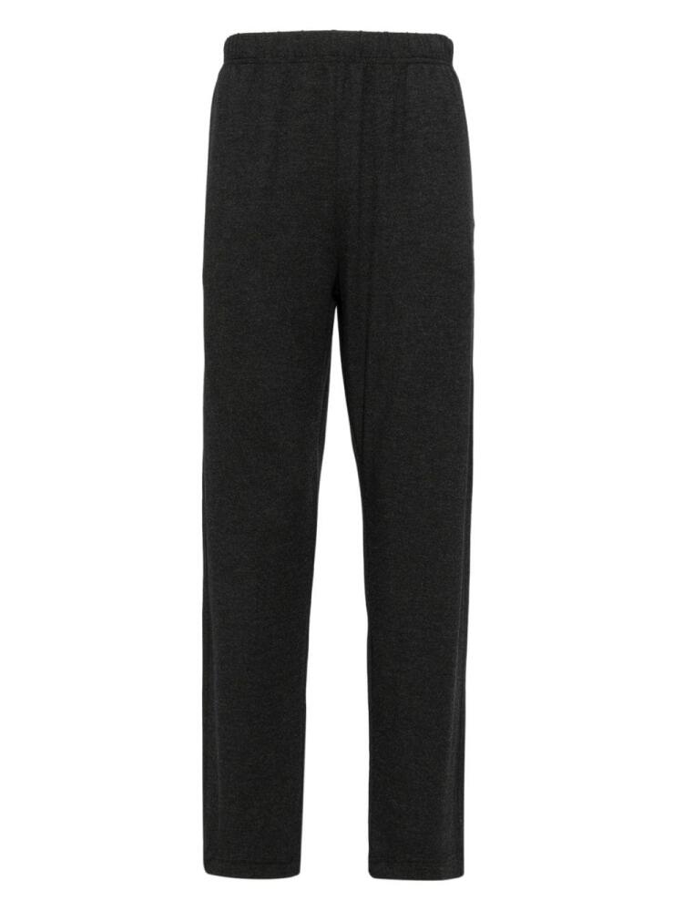 Emporio Armani logo-embroidered track pants - Black Cover