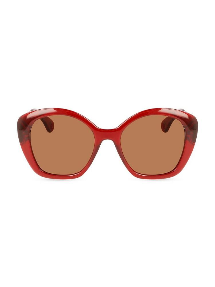 Lanvin Women's 54MM Butterfly Sunglasses - Havana Cover