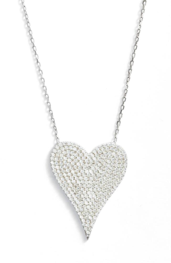 SHYMI Pavé Heart Pendant Necklace in Silver Cover