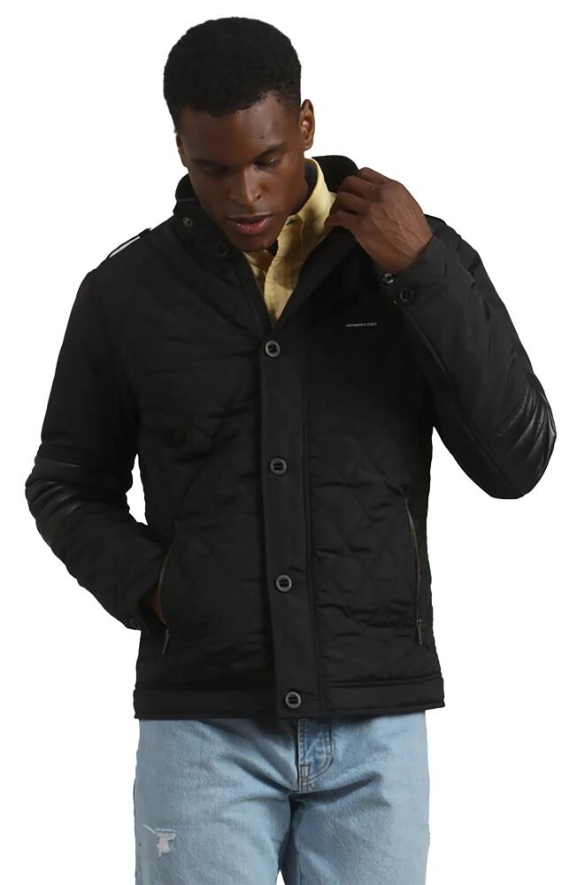 Members Only Men's Winslow Quilted Jacket in Black Cover