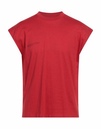 Pangaia Man T-shirt Red Organic cotton, SeaCell Cover