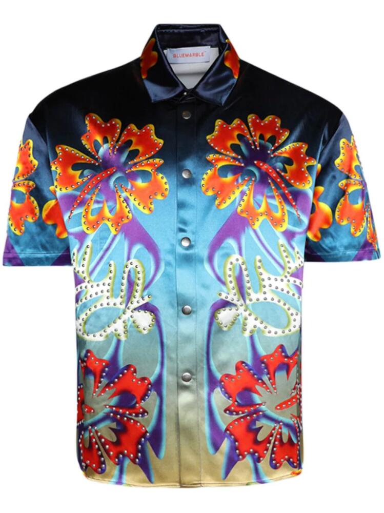 BLUEMARBLE Hibiscus floral-print shirt Cover