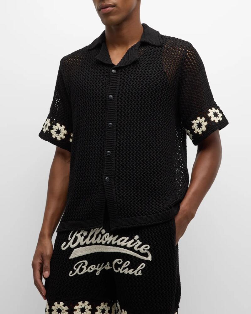 Billionaire Boys Club Men's BB Stratosphere Knit Camp Shirt Cover