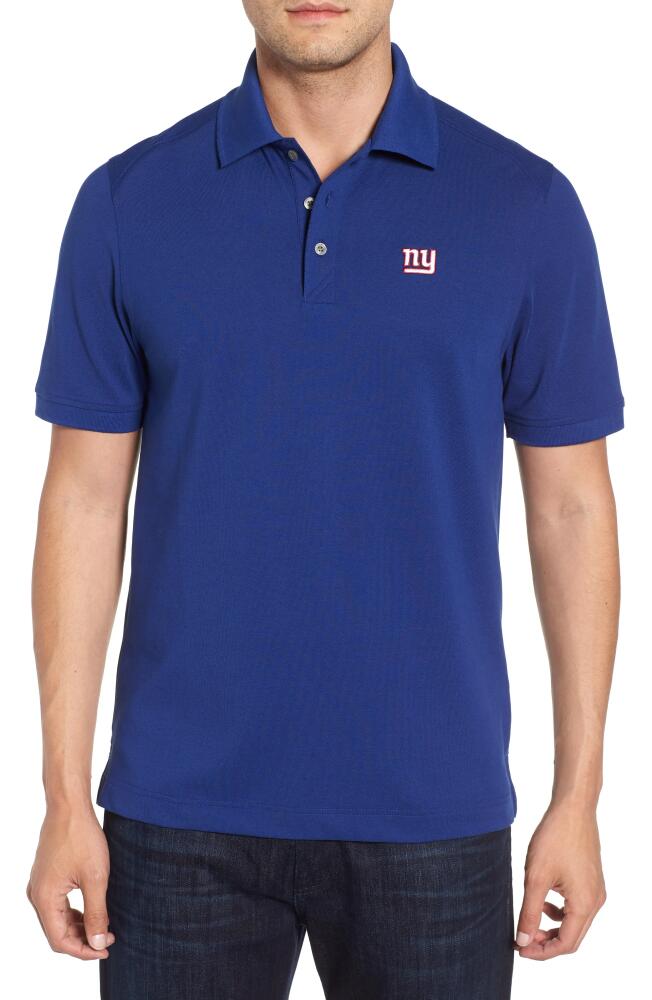 Cutter & Buck New York Giants - Advantage Regular Fit DryTec Polo in Tour Blue Cover